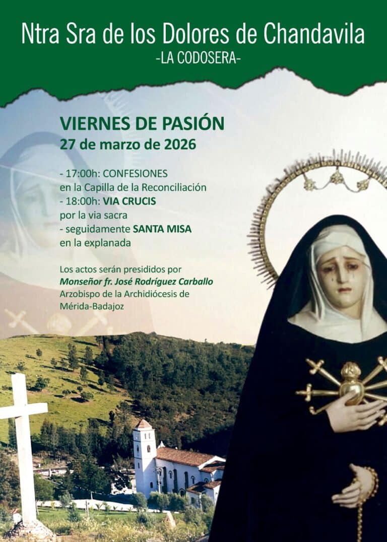 Programación del Viernes de Pasión 2026